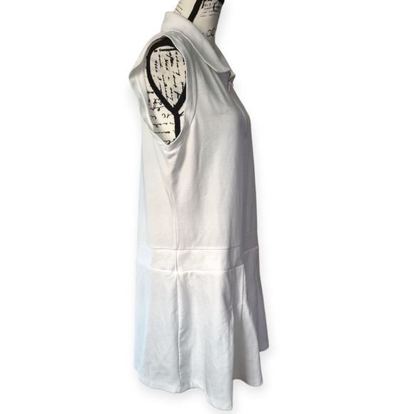 Tommy Hilfiger Solid Tennis Dress Women's Dress White Sz L - Picture 5 of 10